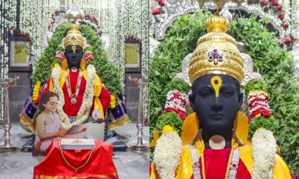 माउलींच्या समाधीवर अक्षय्य तृतीयेला चंदनउटीत साकारला पांडुरंगाचा अवतार